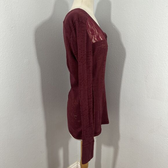 Creative Apparel‎ Henley Top Womens Large Crew Texas A M Aggies Thermal Pullover - Picture 4 of 10